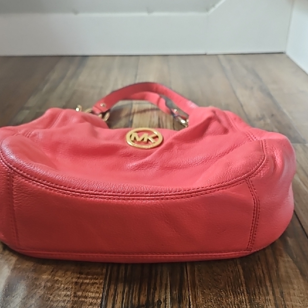 Michael Kors‎ Coral Leather Hobo Bag - Picture 11 of 13